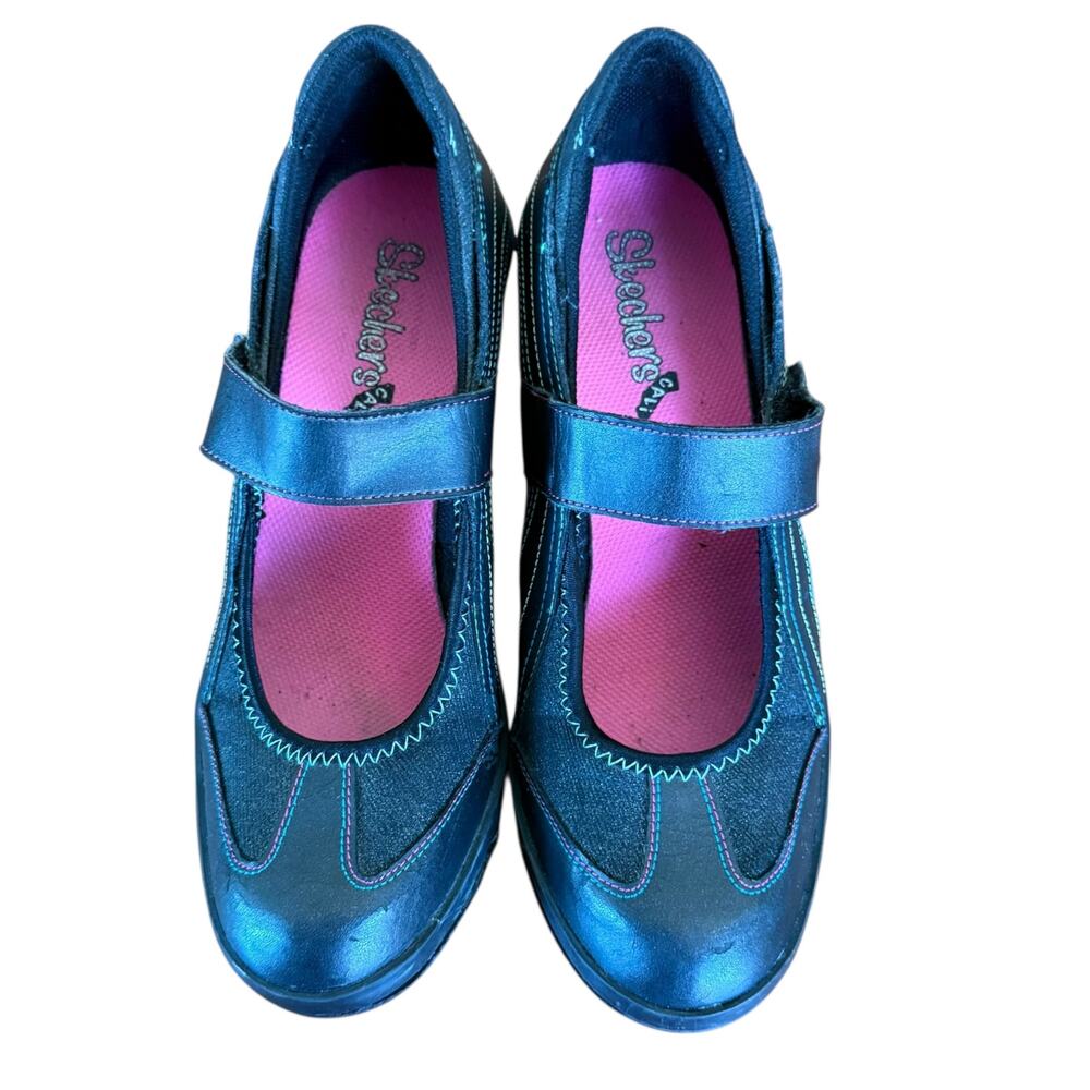 Vintage‎ Skechers Bon Ton Rockette Platform Mary Jane Sneakers Y2K Women's - 8 - Picture 6 of 10